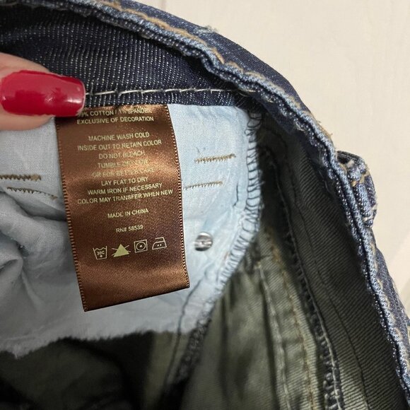 Kut From The Kloth Womens Contrast Stitch Flap So Low Kate Bootcut Jeans Sz 6 - Picture 7 of 10